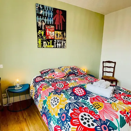 T2 Cosy Jardin Et Lit King Size Dans Daire