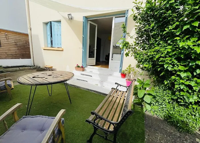 Appartement T2 Cosy Jardin Et Lit King Size Dans *