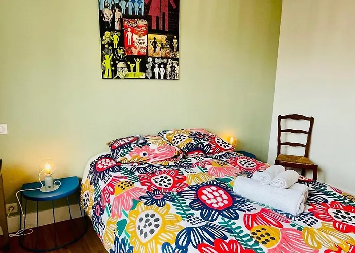 T2 Cosy Jardin Et Lit King Size Dans Appartement